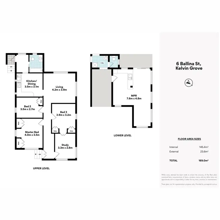 Floorplan of Homely house listing, 6 Ballina Street, Kelvin Grove QLD 4059