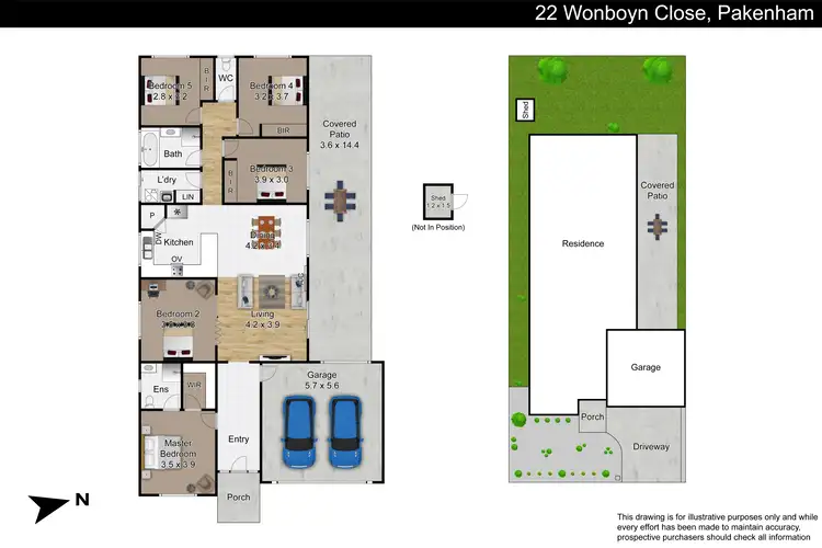 Floorplan of Homely house listing, 22 Wonboyn Close, Pakenham VIC 3810