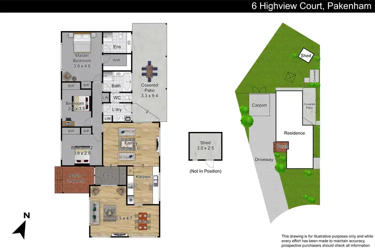 Floorplan of Homely house listing, 6 Highview Court, Pakenham VIC 3810