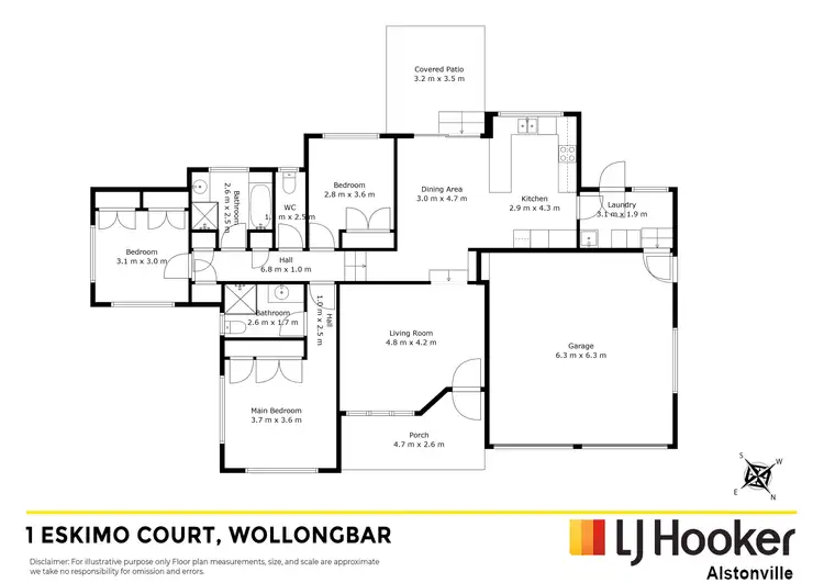 Floorplan of Homely house listing, 1 Eskimo Court, Wollongbar NSW 2477