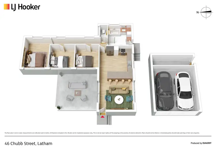 Floorplan of Homely house listing, 46 Chubb Street, Latham ACT 2615
