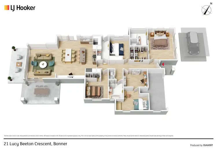 Floorplan of Homely house listing, 21 Lucy Beeton Crescent, Bonner ACT 2914