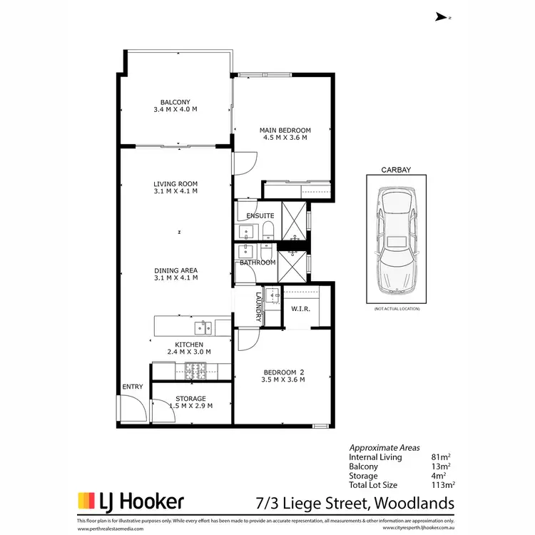 Floorplan of Homely apartment listing, 7/3 Liege Street, Woodlands WA 6018