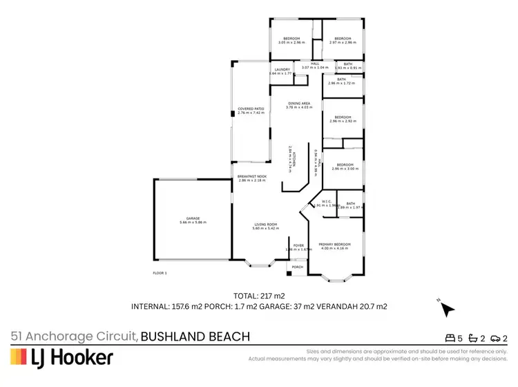 Floorplan of Homely house listing, 51 Anchorage, Bushland Beach QLD 4818