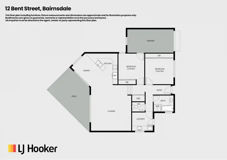 Floorplan of Homely house listing, 12 Bent Street, Bairnsdale VIC 3875