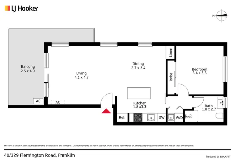 Floorplan of Homely apartment listing, 40/329 Flemington Road, Franklin ACT 2913