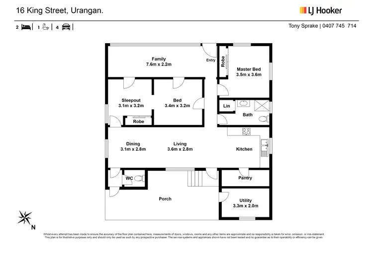 Floorplan of Homely house listing, 16 King Street, Urangan QLD 4655