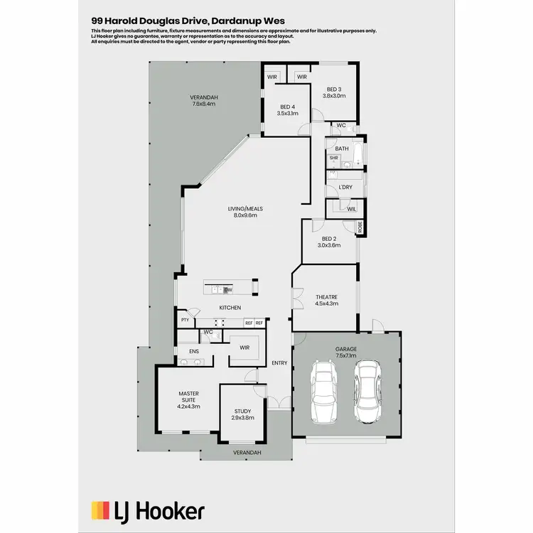 Floorplan of Homely house listing, 99 Harold Douglas Drive, Dardanup West WA 6236