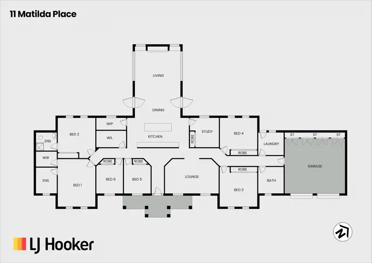 Floorplan of Homely house listing, 11 Matilda Place, Young NSW 2594