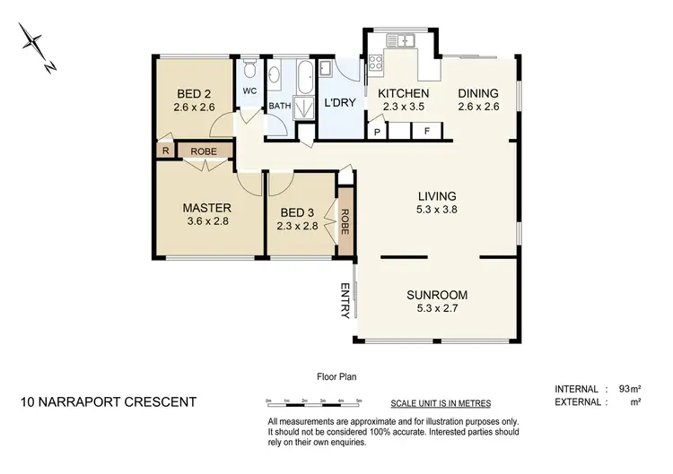 Floorplan of Homely house listing, 10 Narraport Crescent, Beenleigh QLD 4207