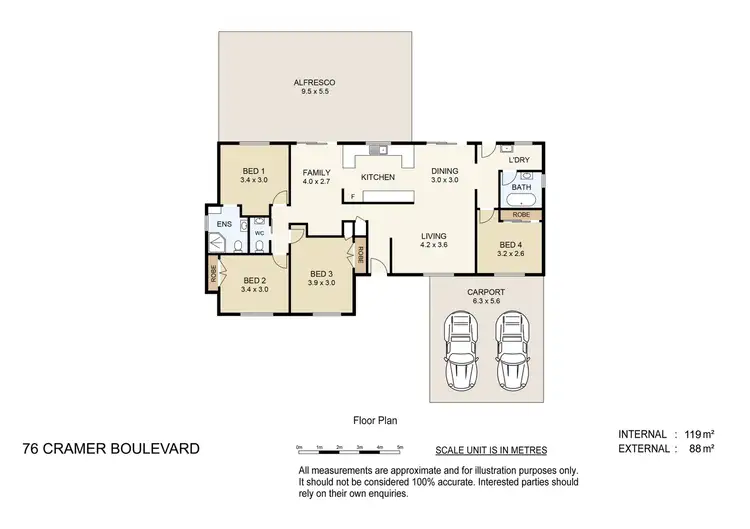 Floorplan of Homely house listing, 76 Cramer Boulevard, Mount Warren Park QLD 4207