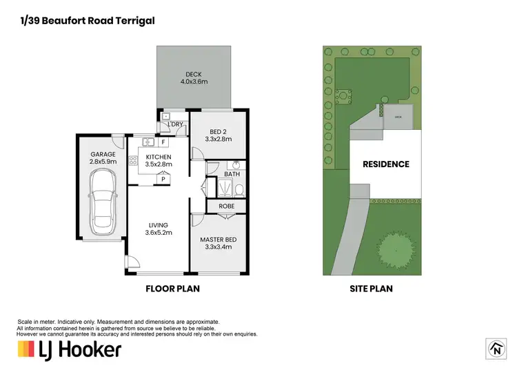 Floorplan of Homely villa listing, 1/39 Beaufort Road, Terrigal NSW 2260
