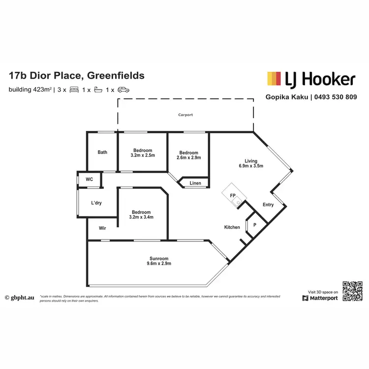 Floorplan of Homely house listing, 17B Dior Place, Greenfields WA 6210