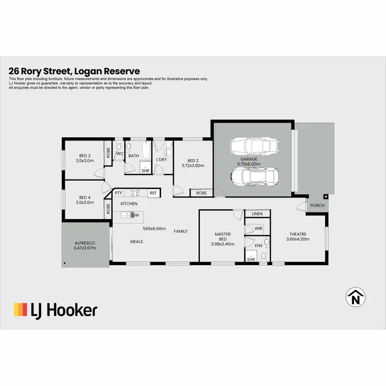 Floorplan of Homely house listing, 26 Rory Street, Logan Reserve QLD 4133