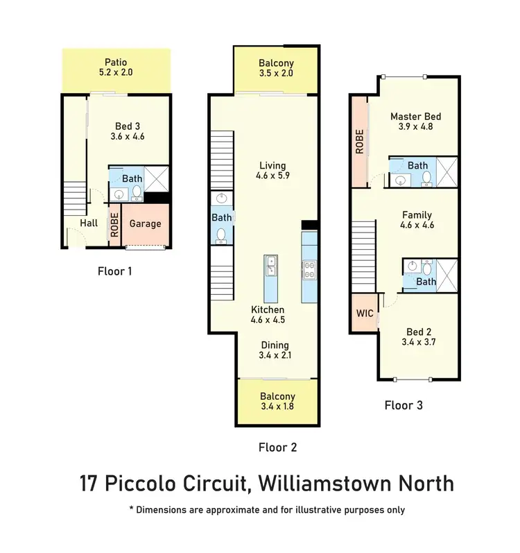 Floorplan of Homely townhouse listing, 17 Piccolo Circuit, Williamstown North VIC 3016