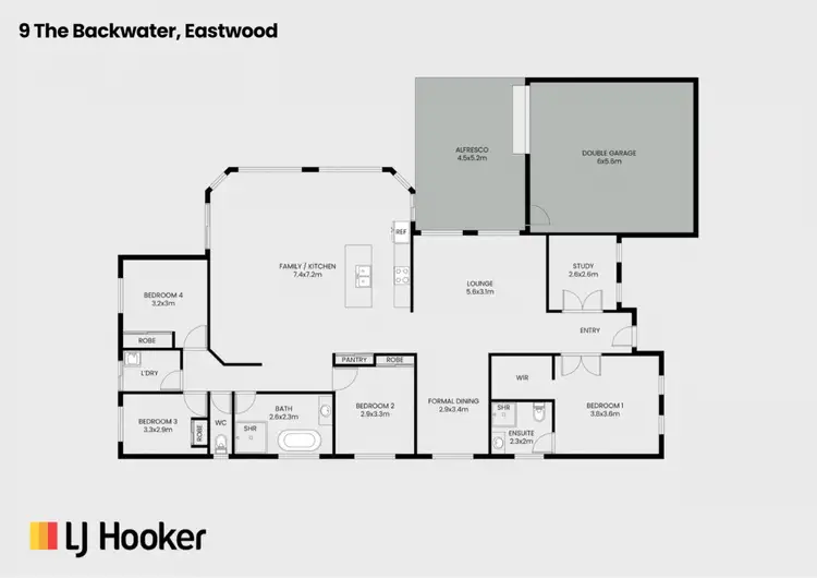 Floorplan of Homely house listing, 9 The Backwater, Eastwood VIC 3875
