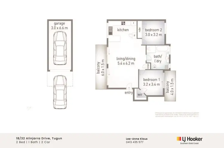 Floorplan of Homely unit listing, 18/32 Alinjarra Drive, Tugun QLD 4224