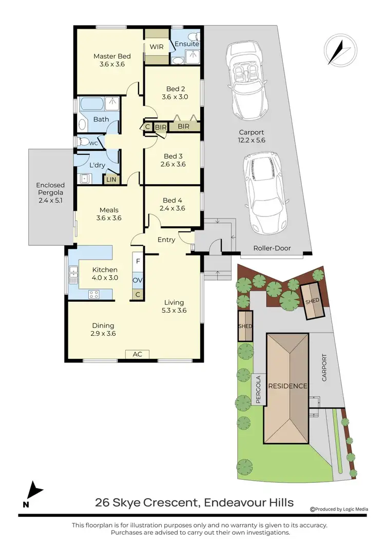 Floorplan of Homely house listing, 26 Skye Crescent, Endeavour Hills VIC 3802