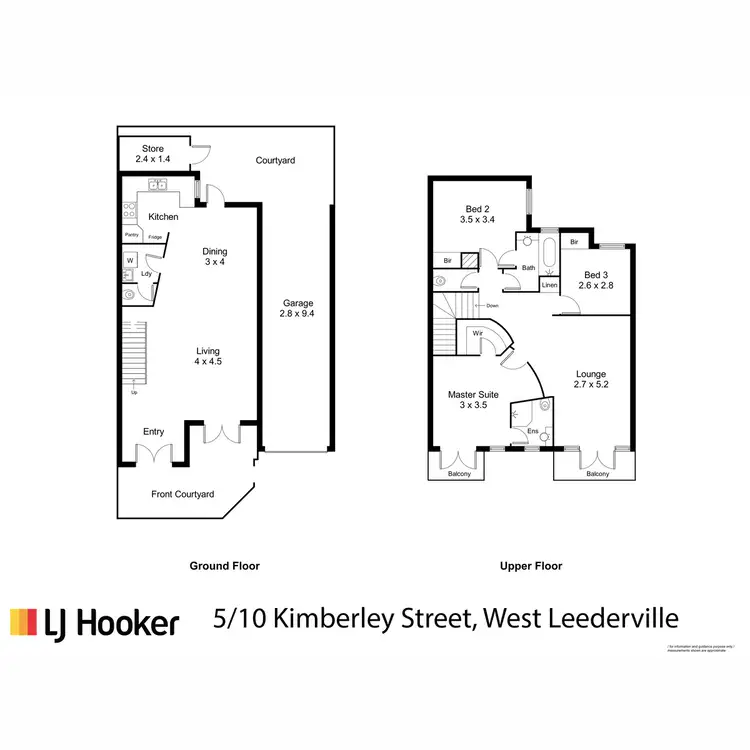Floorplan of Homely villa listing, 5/10 Kimberley Street, West Leederville WA 6007