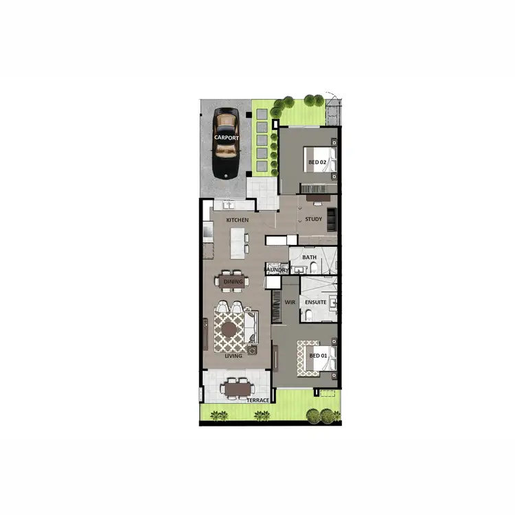 Floorplan of Homely townhouse listing, 5/36 Everglade Street, Yarrabilba QLD 4207