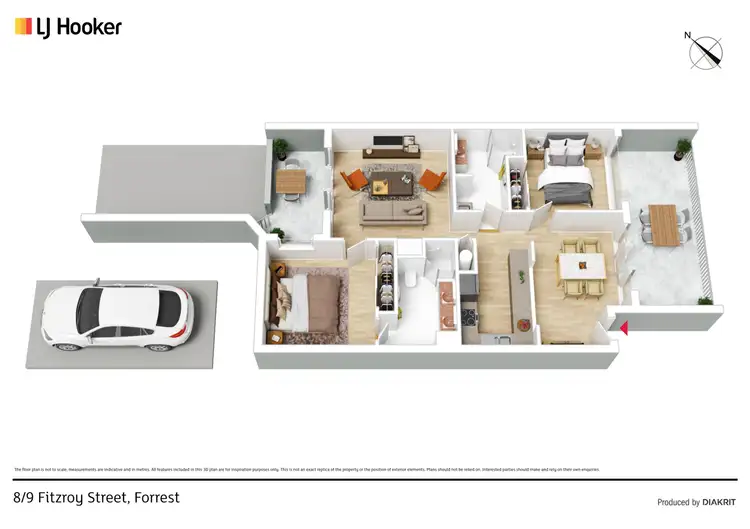 Floorplan of Homely apartment listing, 8/9 Fitzroy Street, Forrest ACT 2603