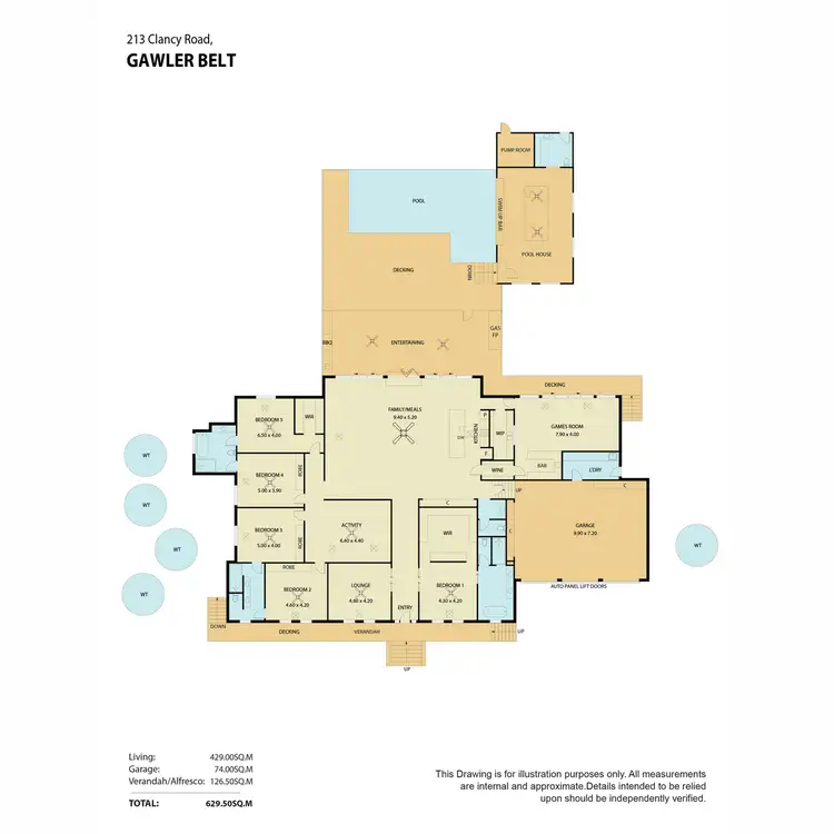 Floorplan of Homely house listing, 213 Clancy Road, Gawler Belt SA 5118