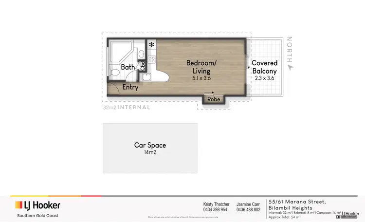 Floorplan of Homely unit listing, 55/61 Marana Street, Bilambil Heights NSW 2486