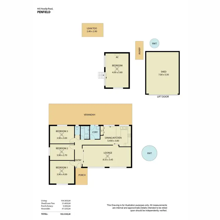 Floorplan of Homely house listing, 445 Heaslip Road, Penfield SA 5121