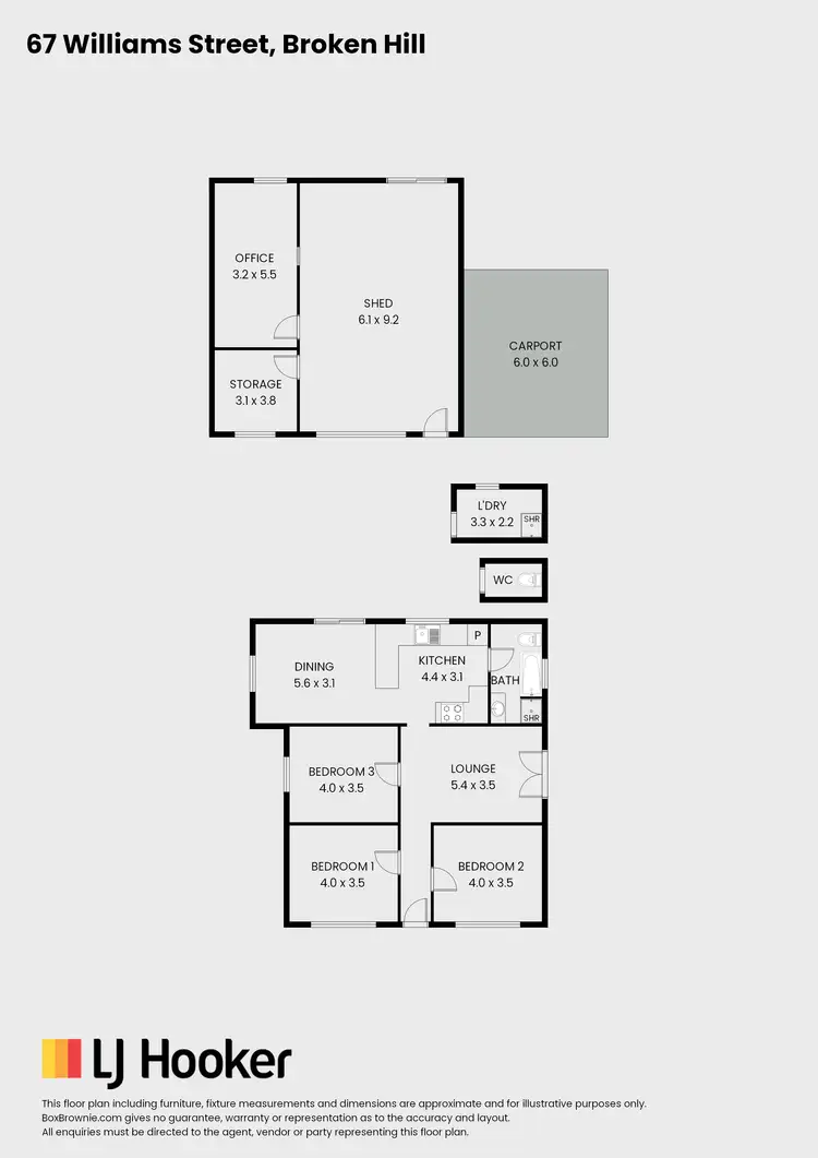 Floorplan of Homely house listing, 67 Williams Street, Broken Hill NSW 2880