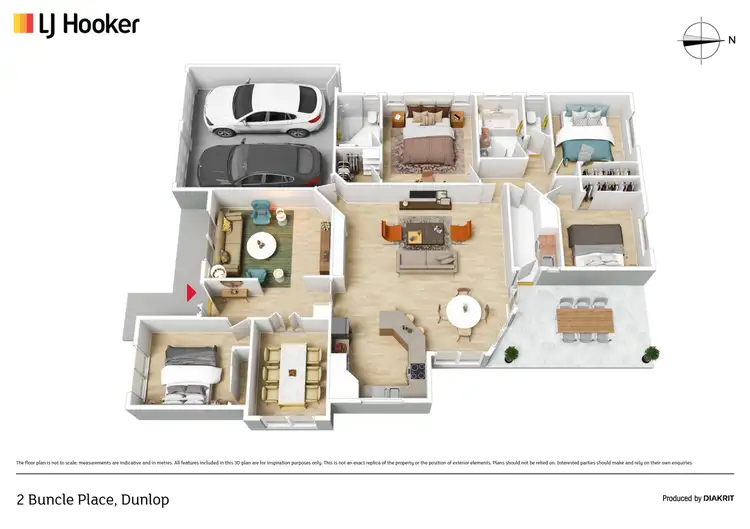 Floorplan of Homely house listing, 2 Buncle Place, Dunlop ACT 2615