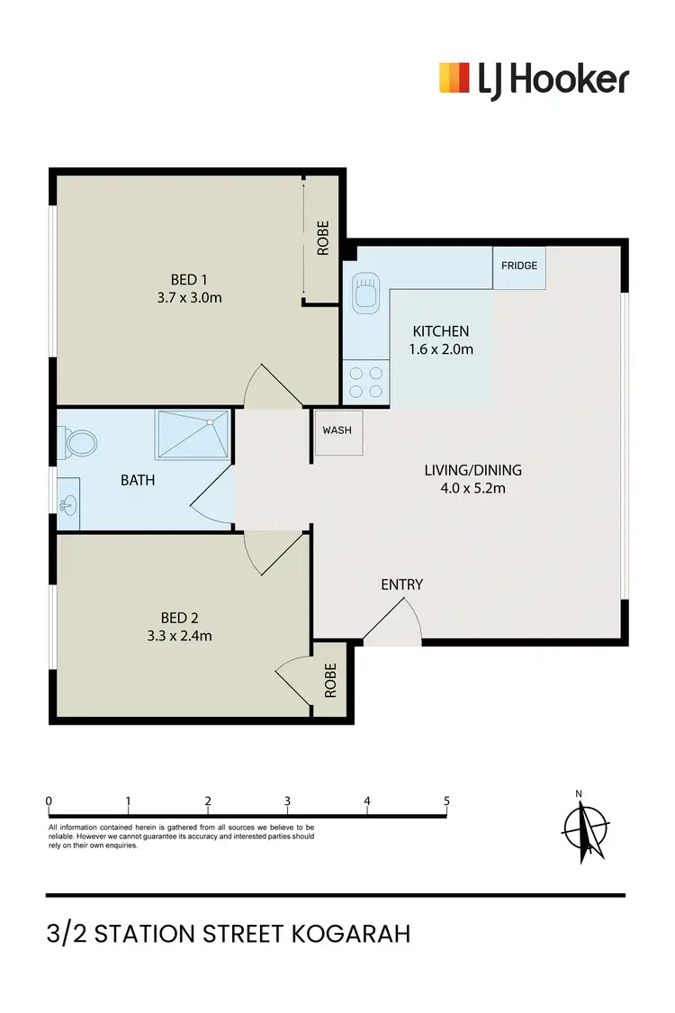 Floorplan of Homely apartment listing, 3/2 Station Street, Kogarah NSW 2217