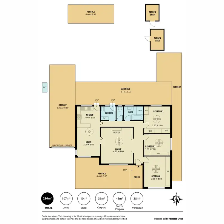 Floorplan of Homely house listing, 12 Peterson Avenue, Mitchell Park SA 5043