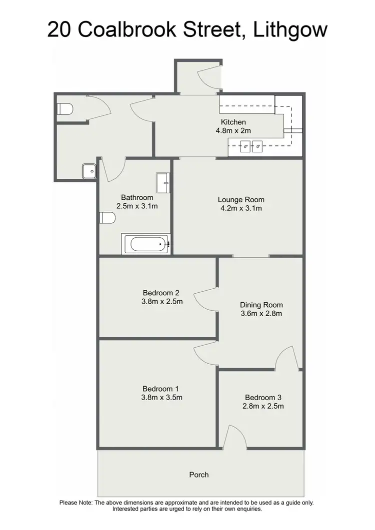 Floorplan of Homely house listing, 20 Coalbrook Street, Lithgow NSW 2790