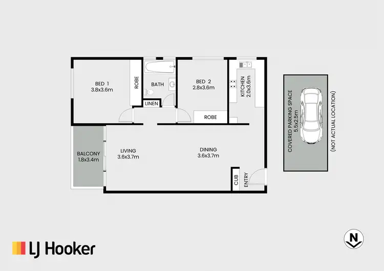 Floorplan of Homely unit listing, 8/294 Pacific Highway, Greenwich NSW 2065