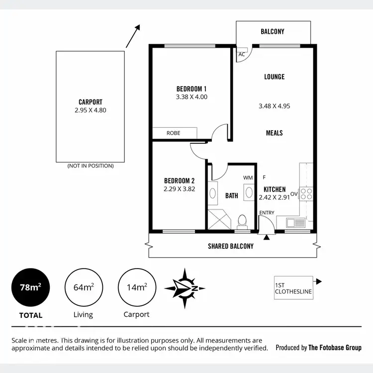 Floorplan of Homely unit listing, 6/271 Henley Beach Road, Brooklyn Park SA 5032