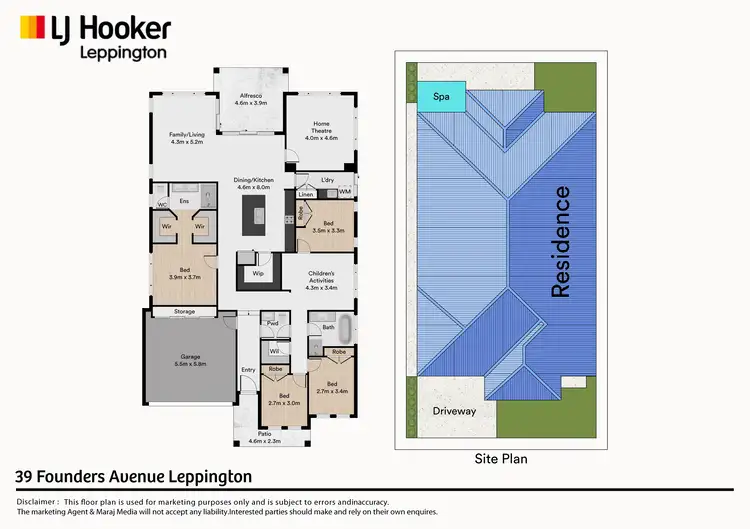 Floorplan of Homely house listing, 39 Founders Avenue, Leppington NSW 2179