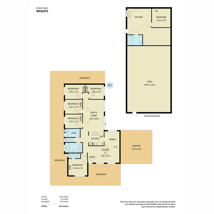 Floorplan of Homely house listing, 2 Dunn Court, Wasleys SA 5400