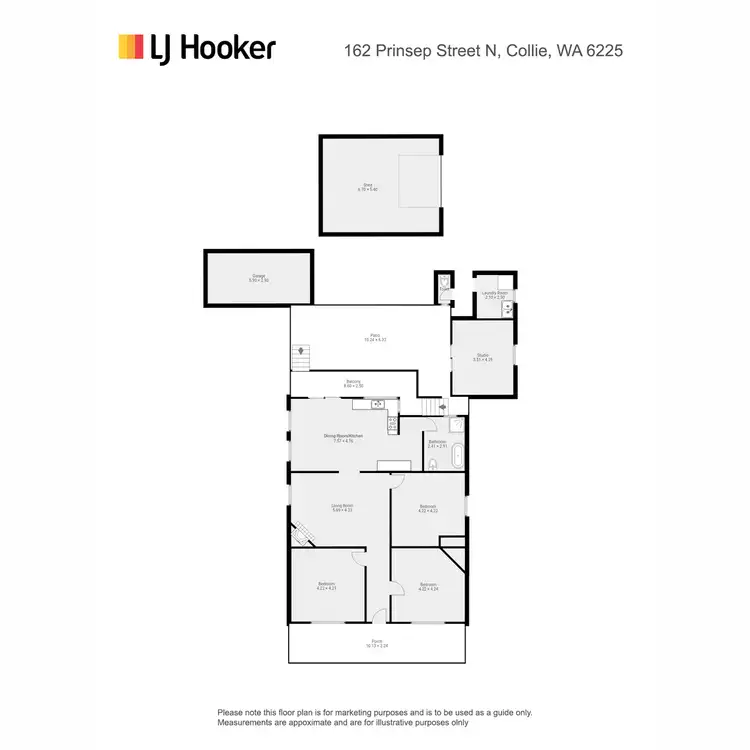 Floorplan of Homely house listing, 162 Prinsep Street North, Collie WA 6225