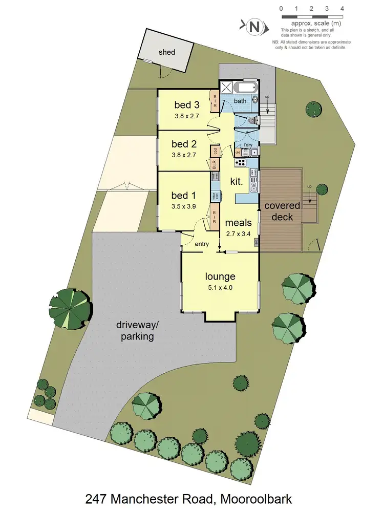 Floorplan of Homely house listing, 247 Manchester Road, Mooroolbark VIC 3138