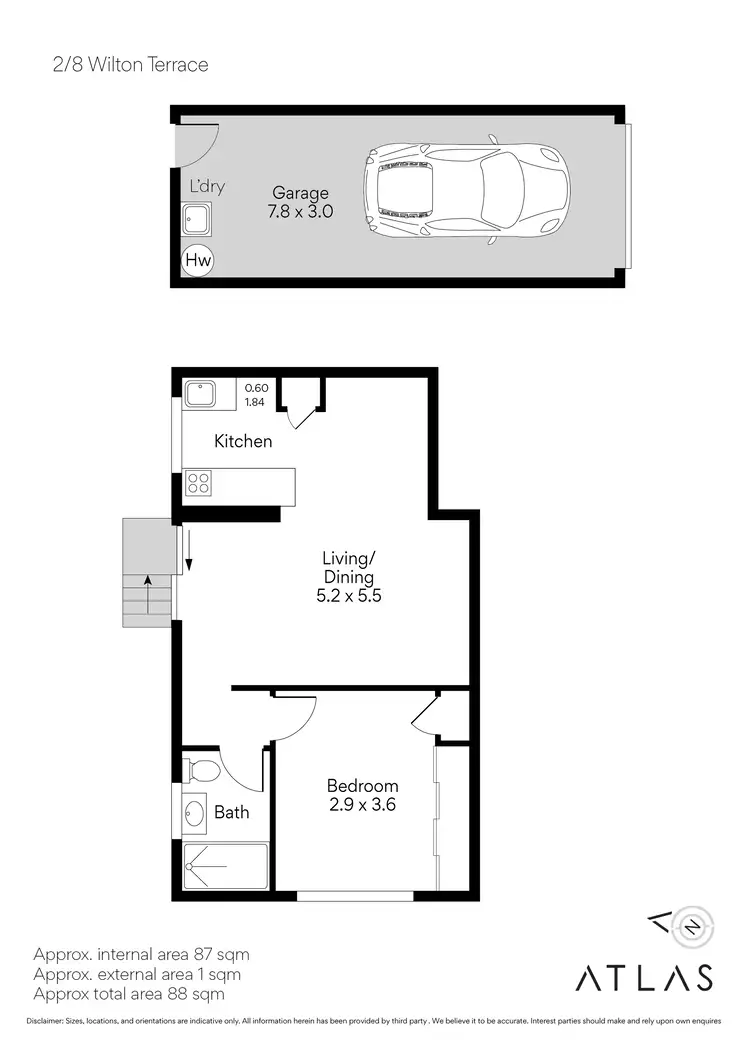 Floorplan of Homely apartment listing, 2/8 Wilton Terrace, Yeronga QLD 4104
