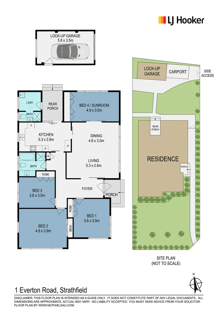 Floorplan of Homely house listing, 1 & 1A Everton Road, Strathfield NSW 2135