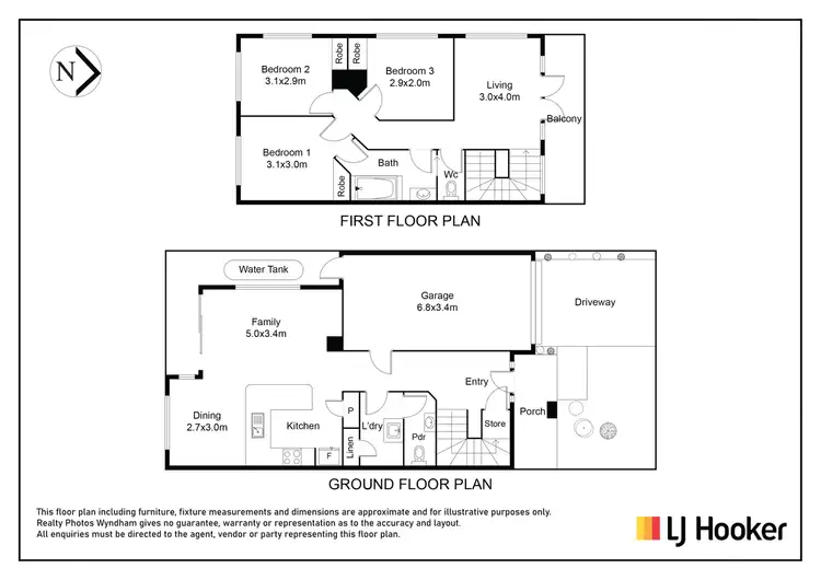 Floorplan of Homely townhouse listing, 8 Mingay Close, Truganina VIC 3029