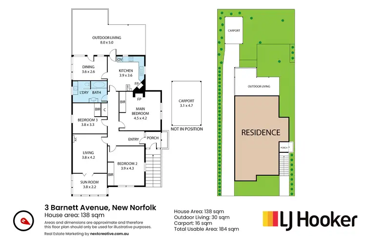 Floorplan of Homely house listing, 3 Barnett Avenue, New Norfolk TAS 7140