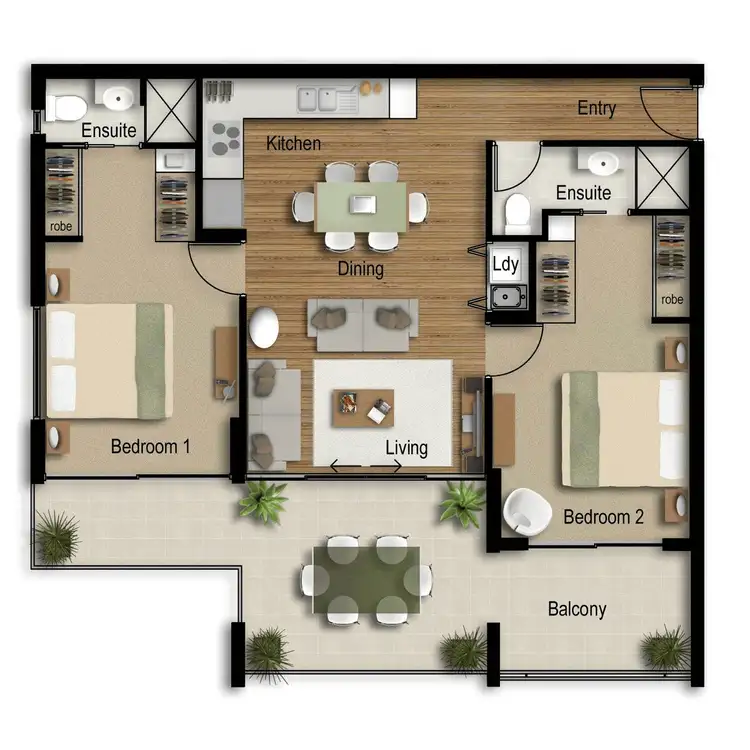 Floorplan of Homely unit listing, 9/221 Sirfred Schonell Drive, St Lucia QLD 4067
