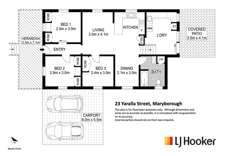 Floorplan of Homely house listing, 23 Yaralla Street, Maryborough QLD 4650