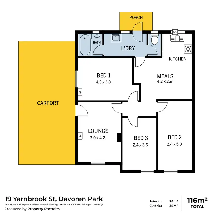 Floorplan of Homely house listing, 19 Yarnbrook Street, Davoren Park SA 5113