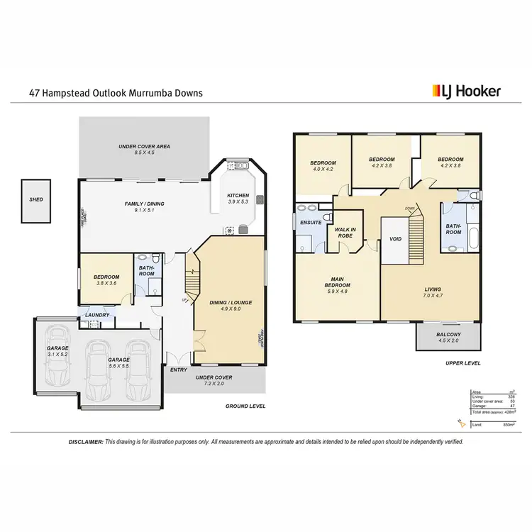 Floorplan of Homely house listing, 47 Hampstead Outlook, Murrumba Downs QLD 4503