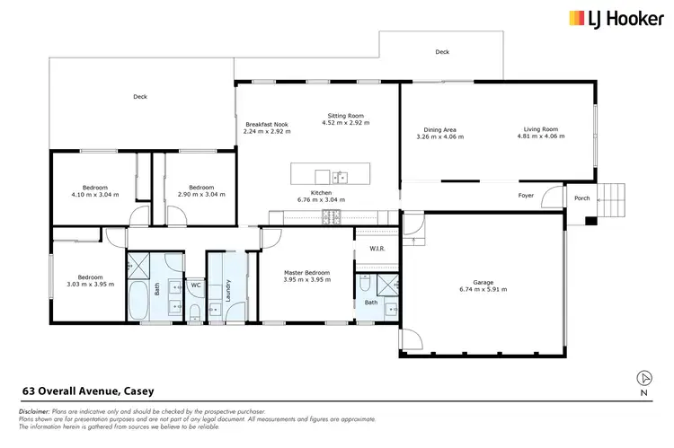 Floorplan of Homely house listing, 63 Overall Avenue, Casey ACT 2913