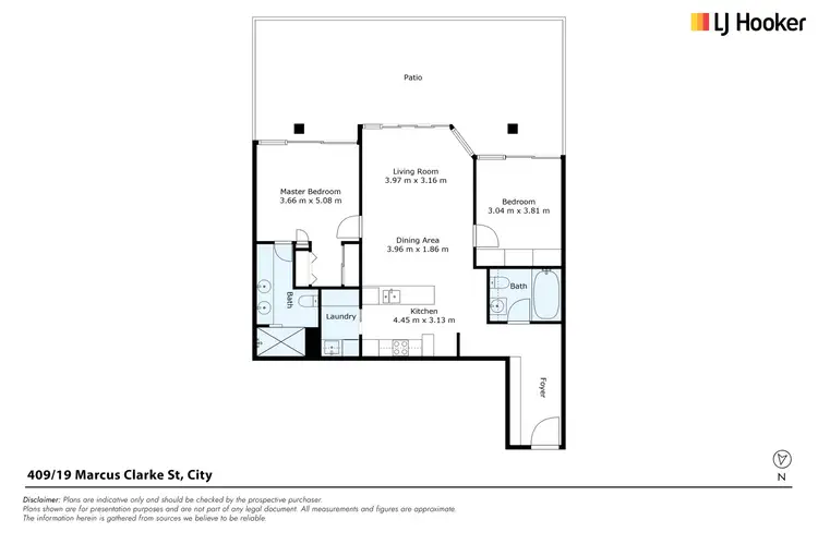 Floorplan of Homely unit listing, 409/19 Marcus Clarke Street, City ACT 2601