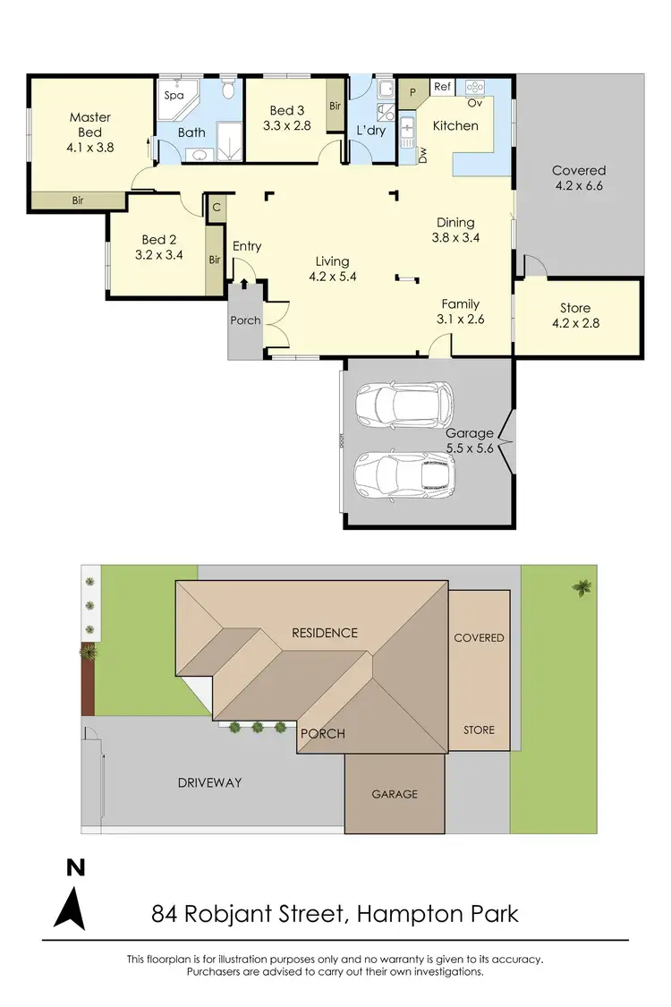 Floorplan of Homely house listing, 84 Robjant Street, Hampton Park VIC 3976